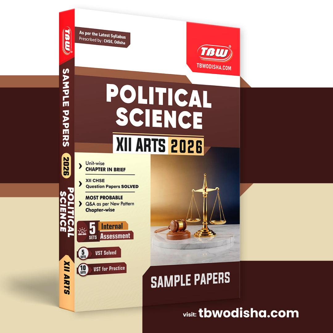 TBW XII Political Science (Eng Med) 2026 Arts Sample Papers