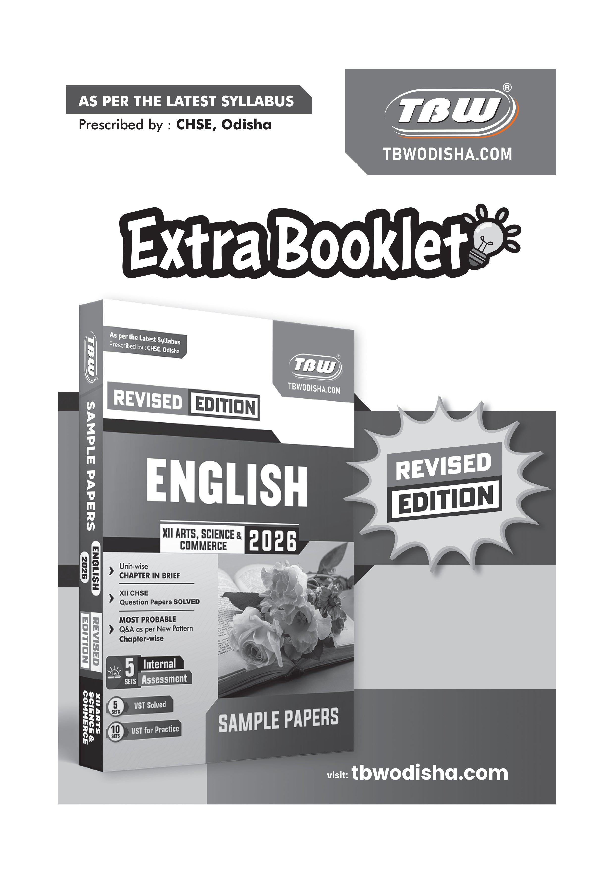 Extra Booklet for Revised Edition of TBW XII 2026 Sample Papers