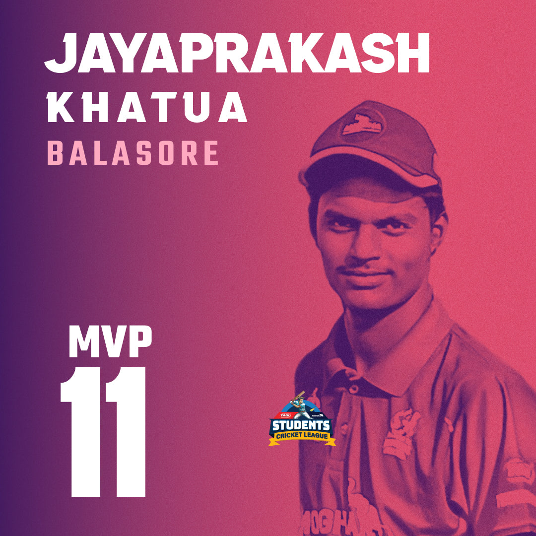 Jayprakash Khatua of Balasore is our No-11 Most Valuable Player!