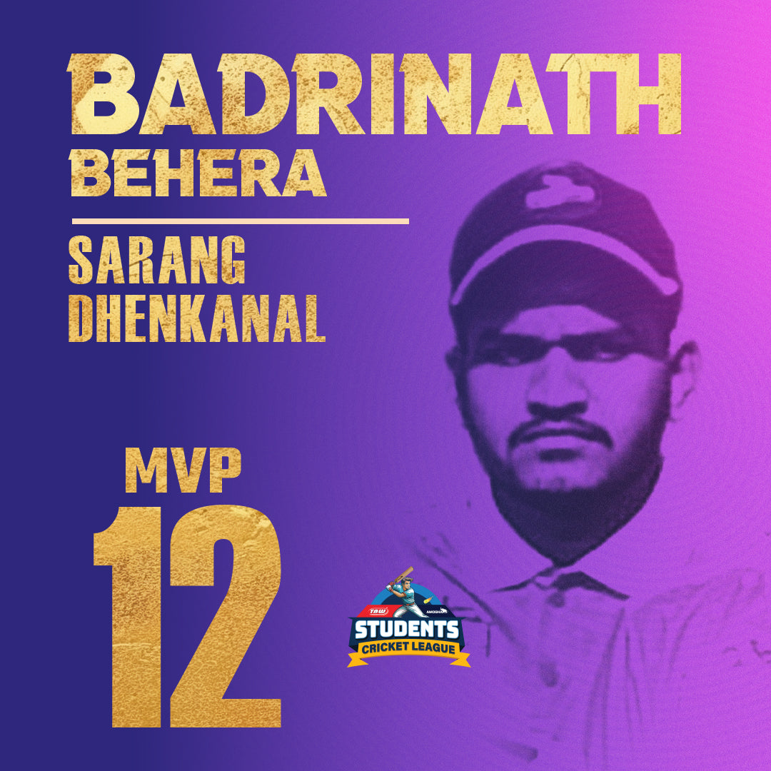 Badrinath Behera of Sarang, Dhenkanal, has made us proud!