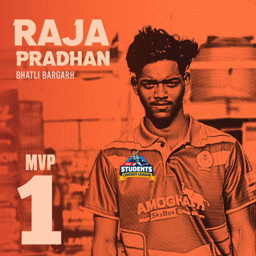 The hard-hitter from Bhatli, Bargarh, was crowned the No. 1 MVP