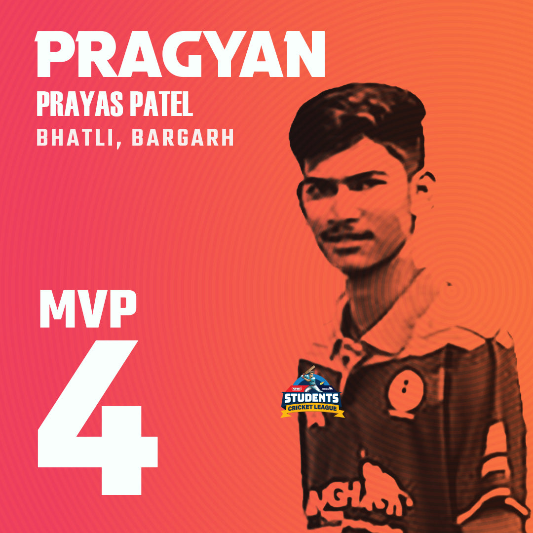 Pragyan Prayas Patel of Bhatli Bargarh, the No. 4 MVP absolutely dominated the Season-2