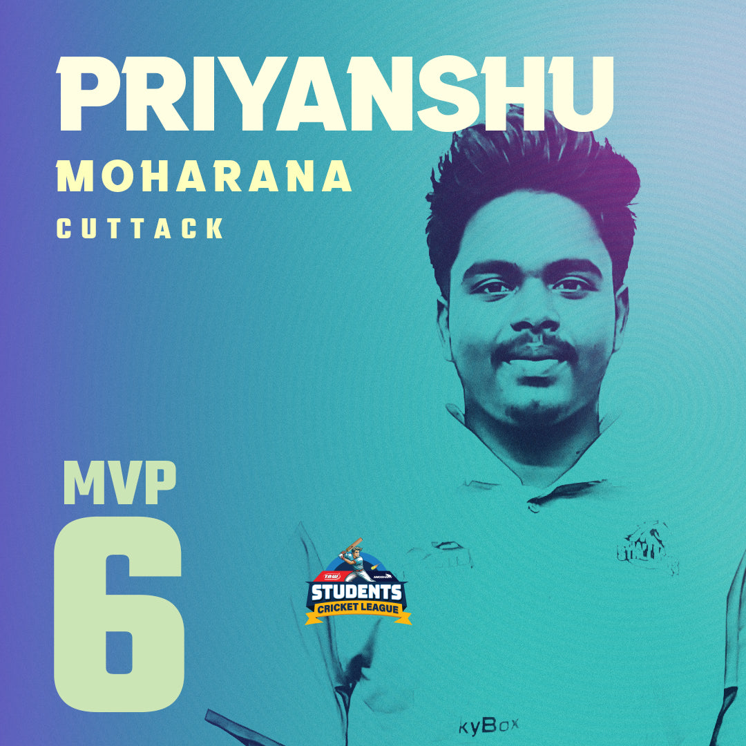 This exceptional leader from Cuttack guided his team to CHAMPIONS glory at the prestigious Amogha Mega Sky Box Cricket Stadium.