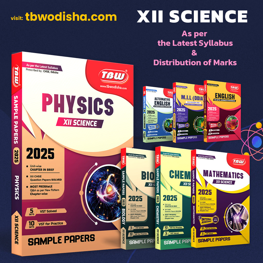 TBW XII 2025 Science Sample Papers +2 2nd Year (Subject wise)