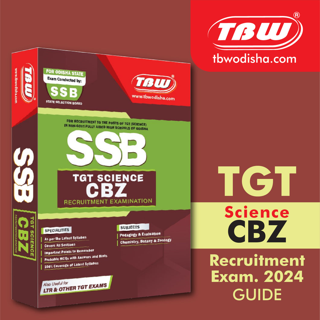 TBW SSB TGT Science CBZ Recruitment Exam Guide 2024