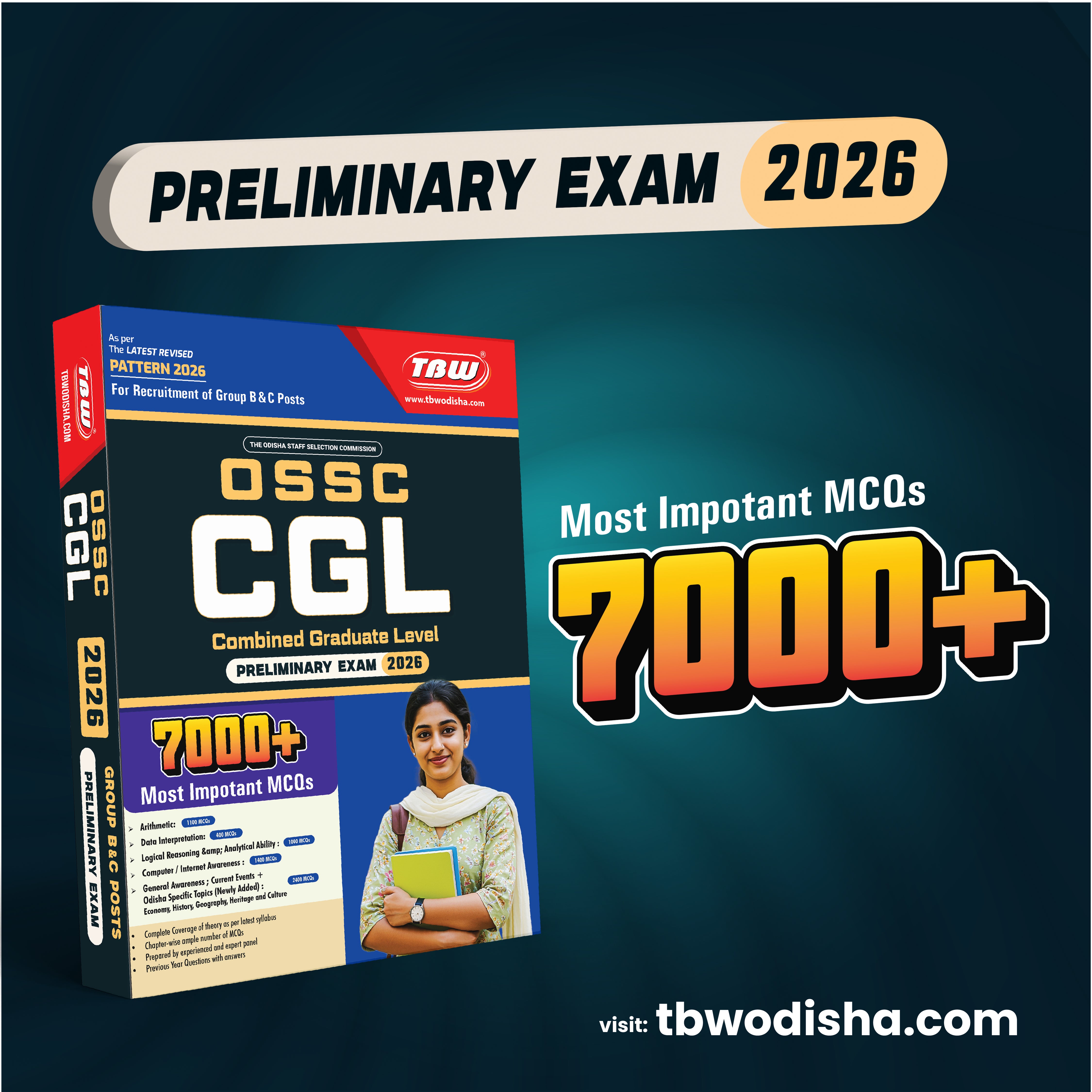 TBW OSSC CGL 2026 Preliminary Exam Guide
