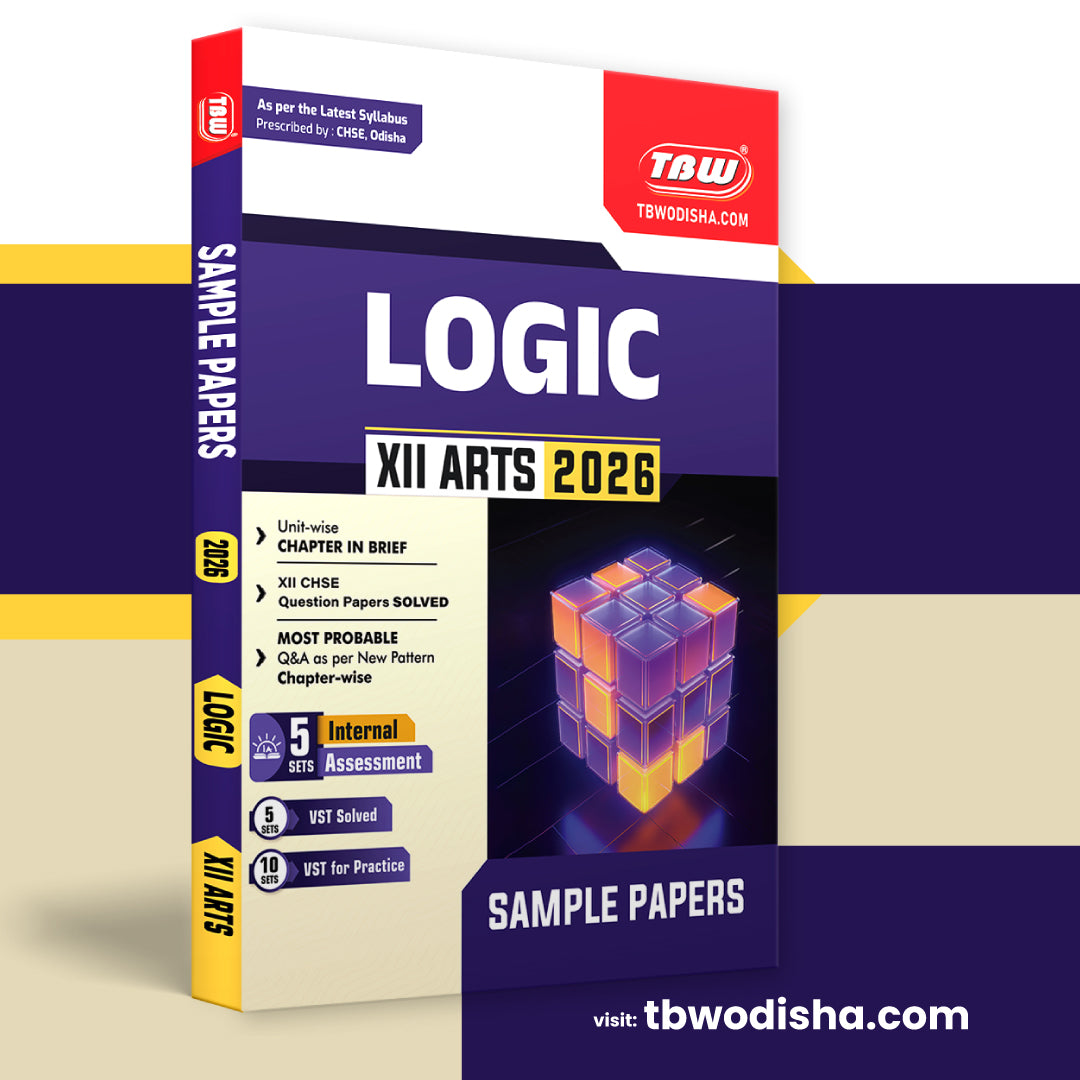 TBW XII Logic (English Med) 2026 Arts Sample Papers