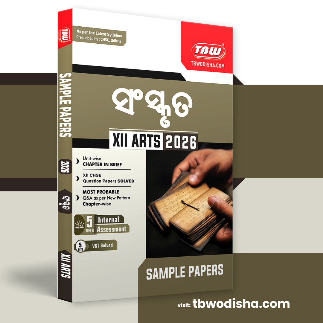 TBW XII Sanskrit Optional  (Odia Med) 2026 Arts Sample Papers Sanskruta
