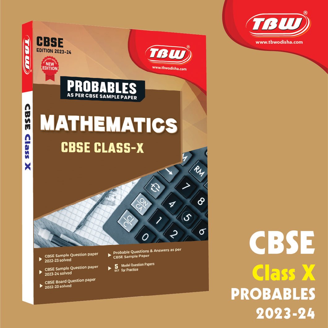 TBW CBSE Class 10 Maths Probabales 2024