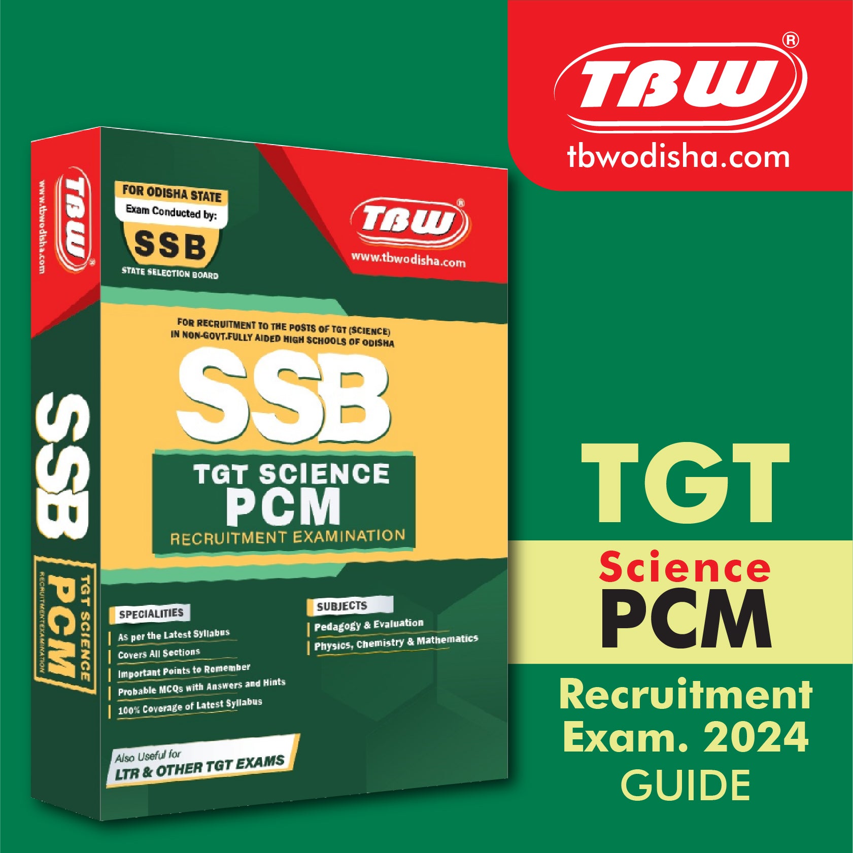 TBW SSB TGT Science PCM Recruitment Exam Guide 2024