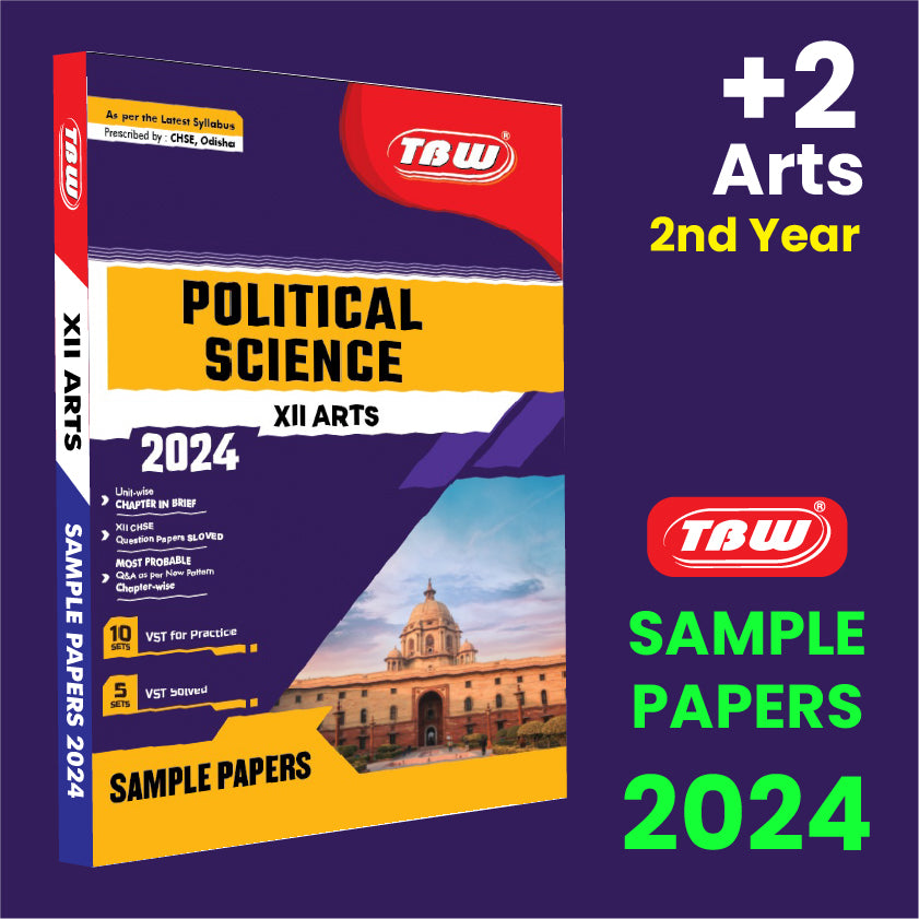 TBW XII Political Science (Eng Med) 2024 Arts Sample Papers