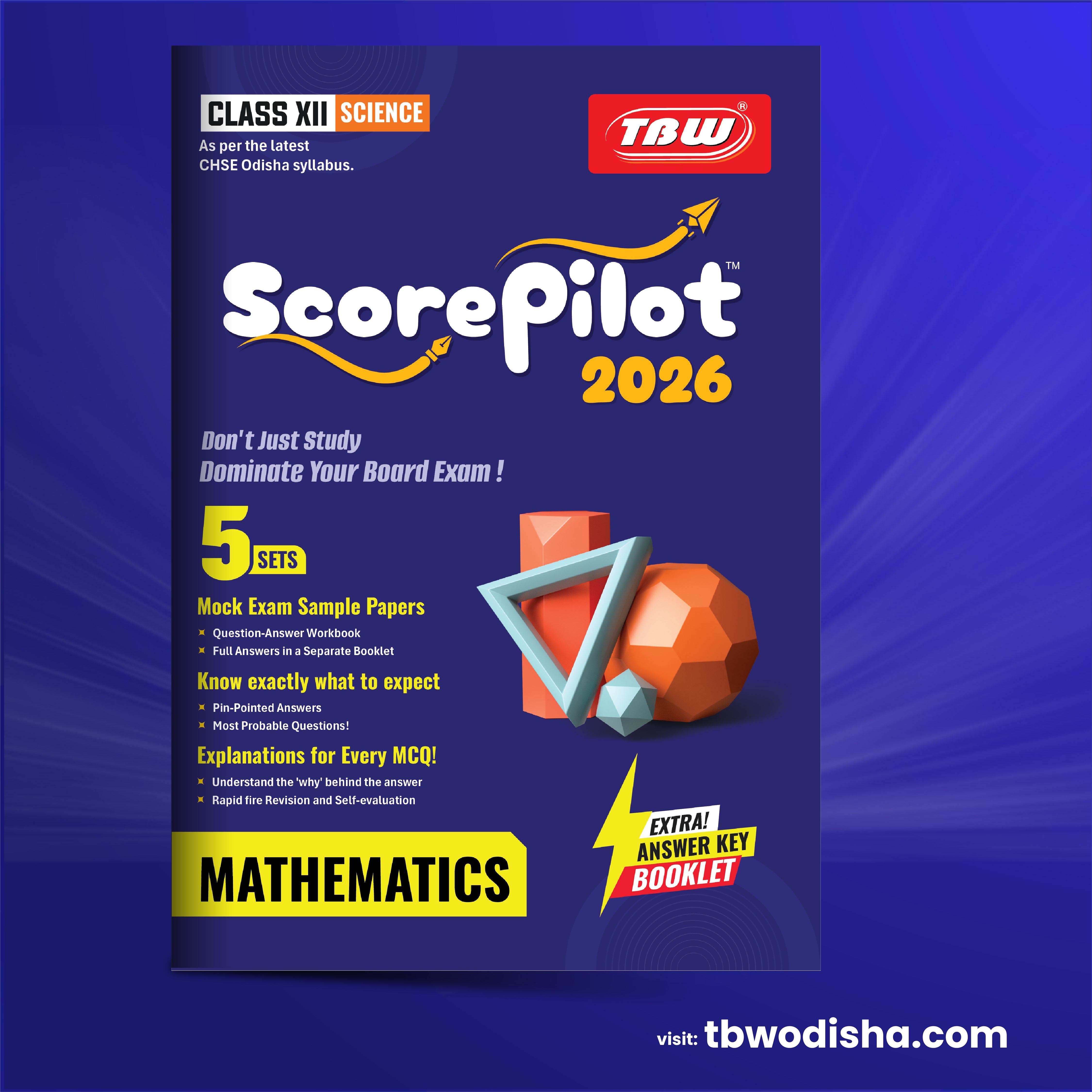 TBW XII Score Pilot Mathematics 2026 CHSE Plus2 Science